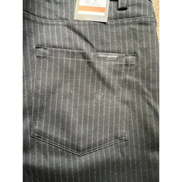 Women's Dress Pants, DKNY, XXL, Black Pinstripe, Stretch, NWT, Pull On - Picture 7 of 11